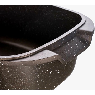 Banquet Pekáč s nepřilnavým povrchem Premium Dark Brown 39,5 x 22 x 11 cm s poklicí s aroma knobem – Zboží Dáma
