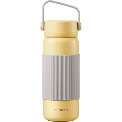 Buydeem CD1011 Tea Infuser Thermos Bottle 400 ml, Mellow Yellow (CD1011-MY)