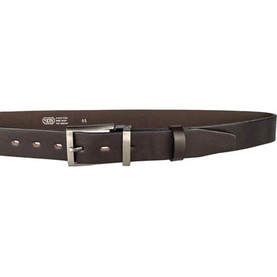 Penny Belts kožený opasek 35-100-1-40 tmavě hnědý