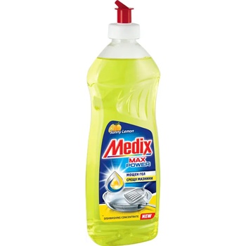MEDIX препарат за измиване на съдове, Max Power Gel, 415мл, Лимон