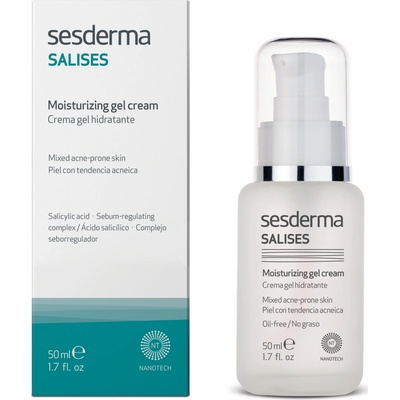 Sesderma Salises hydratační gelový krém pro mastnou pleť se sklonem k akné Oil-Free Salicyl Acid 50 ml