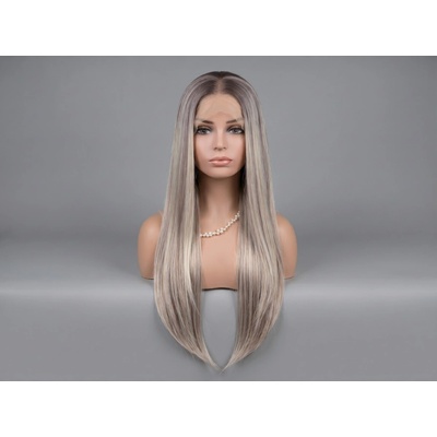 Wigorous Elvina dlhá lace front hnedá blond melírovaná rovná - lace front parochňa