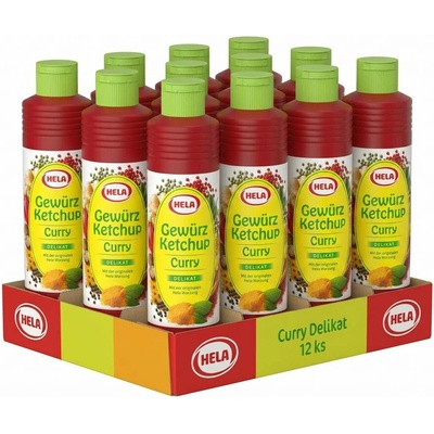 Hela Curry kořeněný kečup delikát 12 x 800 ml