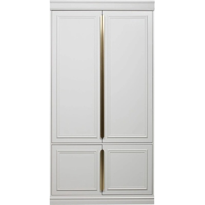 WOOOD Светлосив гардероб от масивен бор 110x215x44 cm Organize - WOOOD (800890-M)