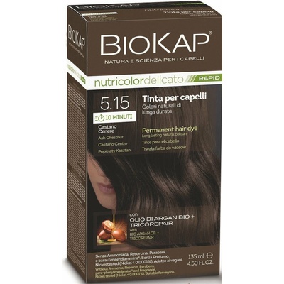 Biosline Barva na vlasy 5.15 Popelavě kaštanová 135 ml