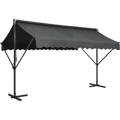 Greatstore Volně stojící markýza 400 x 300 cm antracitová