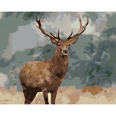 zuty Malování Podle Čísel Dospělý Jelen 80 x 100 Cm Plátno 8596530085027