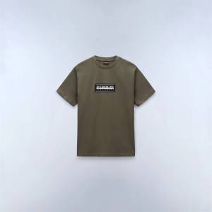 Napapijri Мъжка тениска Napapijri Nap Box Logo Short Sleeve T-shirt Mens - Tea Leaf