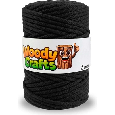 Woody Crafts Woody 5 mm – Černá (100m)