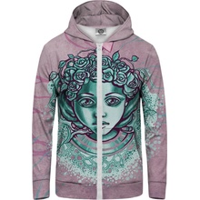 Mr. GUGU & Miss GO Hoodie HKZ-U-PC 410 Pink růžovo-zelená