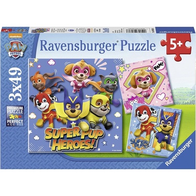 Ravensburger Labková patrola 3 x 49 dielov