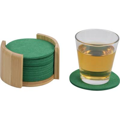 Kesper 58747 Sada plstěných podtácků se stojánkem 12 ks 10cm