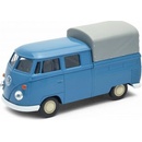 Welly VW T1 Double Cabin Pick Up Modrá 1:34