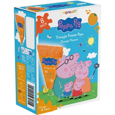 Peppa Pig Triangle Freeze Pops Orange 8 x 62 ml