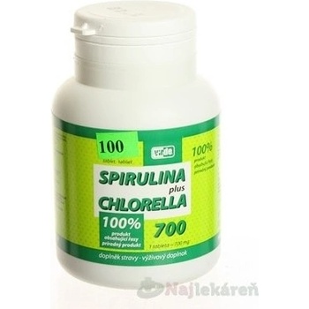 V Spirulina + chlorella 100 tabliet
