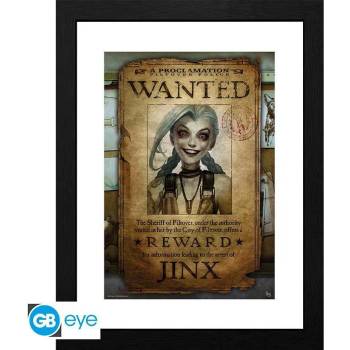 GBEye LEAGUE OF LEGENDS - Framed print "Jinx Wanted" (30x40) (GBEYE-GBYDCO117)