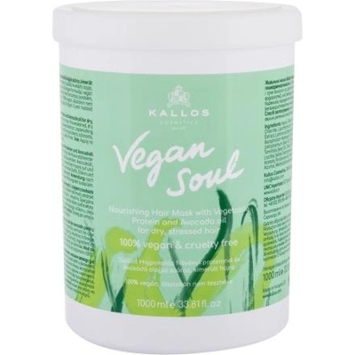 Kallos Vegan Soul Nourishing подхранваща маска за суха коса 1000 ml за жени