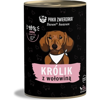 Paka Zwierzaka Кутия с храна за домашни любимци - Seventh Heaven - Заек и говеждо месо 400 г