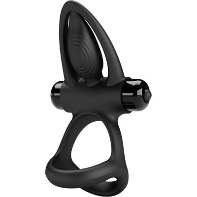 Pretty Love - Vibrating Ring 10 Vibrations Black Silicone