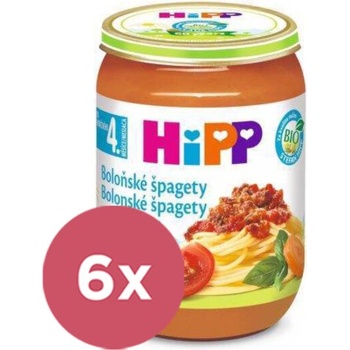 HiPP BIO Špagety v boloňské omáčce 6 x 190 g