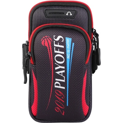 Arm playoffs univerzální sportovní kapsička na ruku 190 x 90 mm černá/červená