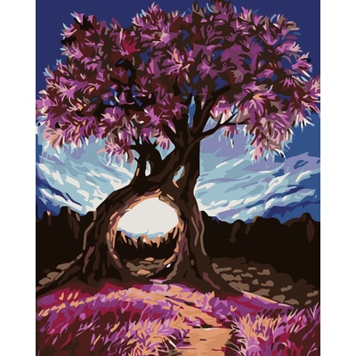ZUTY Malování podle čísel ROMANTICKÉ STROMY 40 x 50 cm
