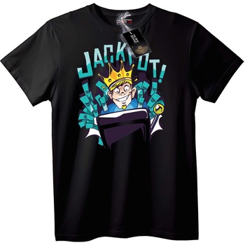 NOONEBRAND Тениска Карикатурен Jack It! - 3XL, White