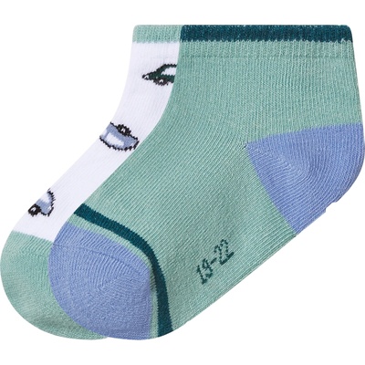 lupilu Dětské ponožky s BIO bavlnou, 2 páry auta/bílá/zelená – Zboží Dáma