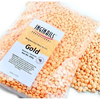 INGINAILS Kozmetický, parafínový vosk perličky Gold, 500 g