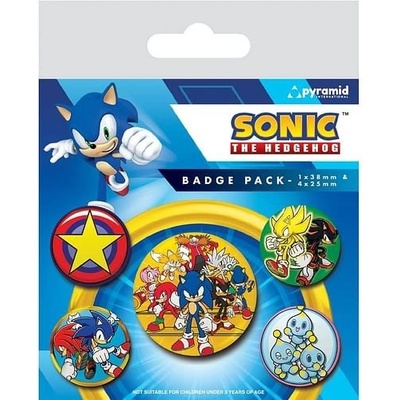 Pyramid International Sada placek Sonic Speed Team