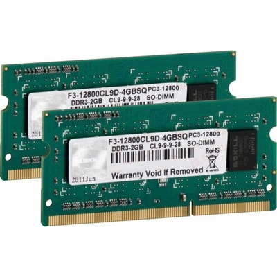 G.Skill DDR3 4GB 1600Mhz (2x2GB) F3-12800CL9D-4GBSQ