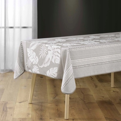 Douceur d`Interieur Čtvercový polyesterový ubrus s potiskem AMBRINE interiérový design 150x150 cm