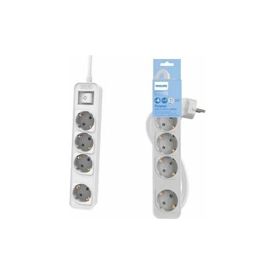 Philips power strip with 4 sockets switch