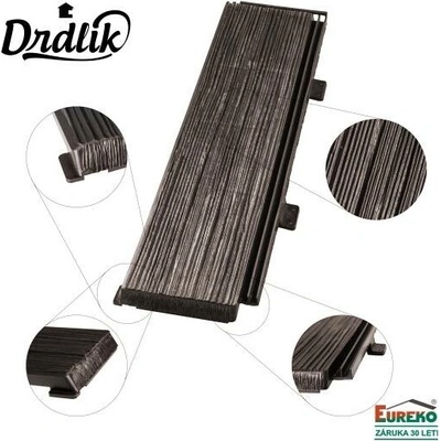 Eureko DDH II Základní šablona "Drlíkův dřevěný šindel II" tmavě hnědá