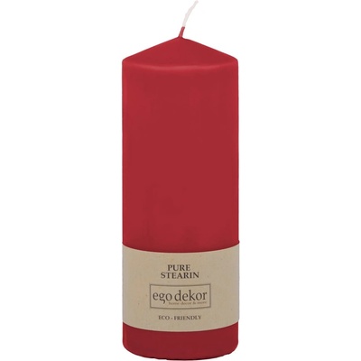 Ego dekor Червена свещ Връх, време на горене 50 h Eco - Eco candles by Ego dekor (ZBC-3771035)