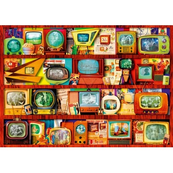 Image 1 of Bluebird Puzzle - Puzzle Stewart: Golden Age of Television-Shelf - 1 000 piese