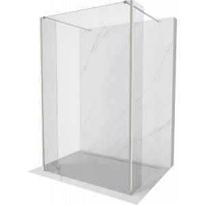 Mexen Kioto свободностояща преграда за душ 120 x 30 x 30 см, прозрачна, четка никел - 800-120-030-222-97-00-030 (800-120-030-222-97-00-030)