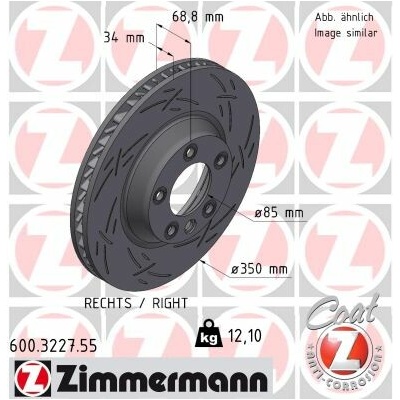 Brzdový kotúč ZIMMERMANN 600.3227.55 (600322755)
