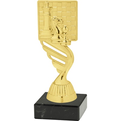 Soška ŠACHY M/P419 Soška zlatá výška 15 cm