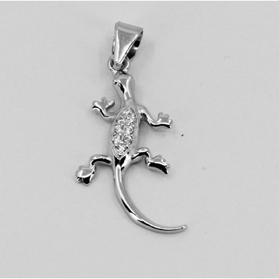 Steel Edge Stříbrný přívěsek ještěrka 309884003