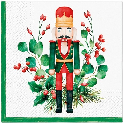 PAW2 Papírové ubrousky PAW Composition With Nutcracker 20 ks 33x33cm