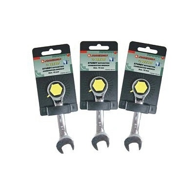 Jonnesway Klíč očkoplochý s ráčnou krátký 10 mm W51110