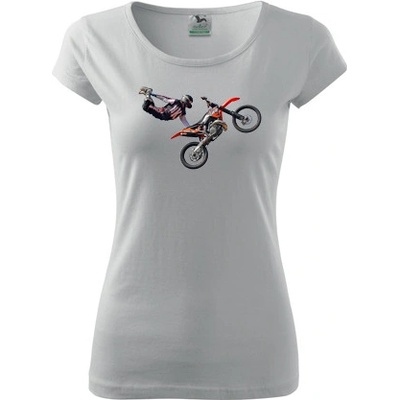 Dámske tričko s moto motívom 184 Cross