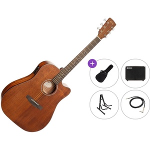 Cort Earth 60MCE Premium SET Open Pore Електро-акустична китара Дреднаут