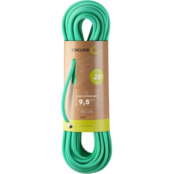 Edelrid Единично въже Edelrid Eagle Lite Eco Dry 9, 5 mm Single rope - Bright Green - размер 60 m (308-0356-0112)
