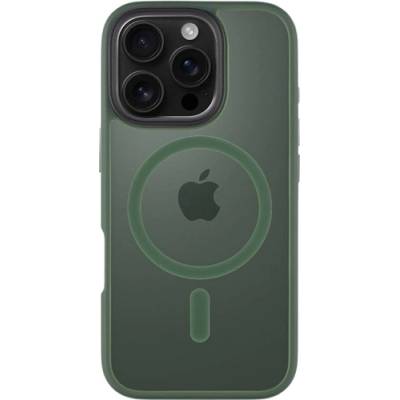 Tactical iPhone 16 Pro TACTICAL MAGFORCE HYPERSTEALTH силиконов калъф за телефон, удароустойчив, MagSafe, ТЪМНОЗЕЛЕН (57983121848)