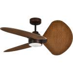 Lucci Air 51325649 - LED вентилатор с димер SABLE 1xGX53/12W/230V CCT (регулируема цветна температура) Ø 91, 5 cm кафяв + дистанционно управление (FAN00313)