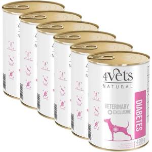 4Vets NATURAL Veterinary Exclusive DIABETES 6 x 400 г