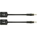 Lindy Кабел Lindy 70450, от RJ-45 Cat. 5/6(ж) към AUX(м), черен, удължителен, изпраща аналогов звук на 500 метра през стандартен мрежов кабел (LNY-70450)