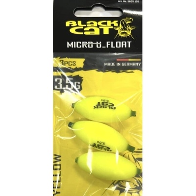 Black Cat Podvodní plavák Micro U-Float Žlutý 3,5g